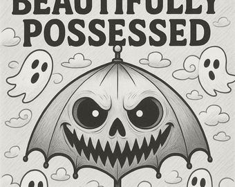 Coloriages pour adultes Beautifully Possessed Art d'Halloween effrayants à imprimer