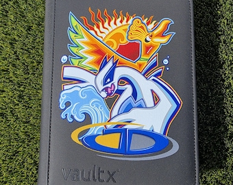 lugia pokemon card binder JD COLLECTIBLES Hooh and Lugia Custom 4 Pocket Card Binder