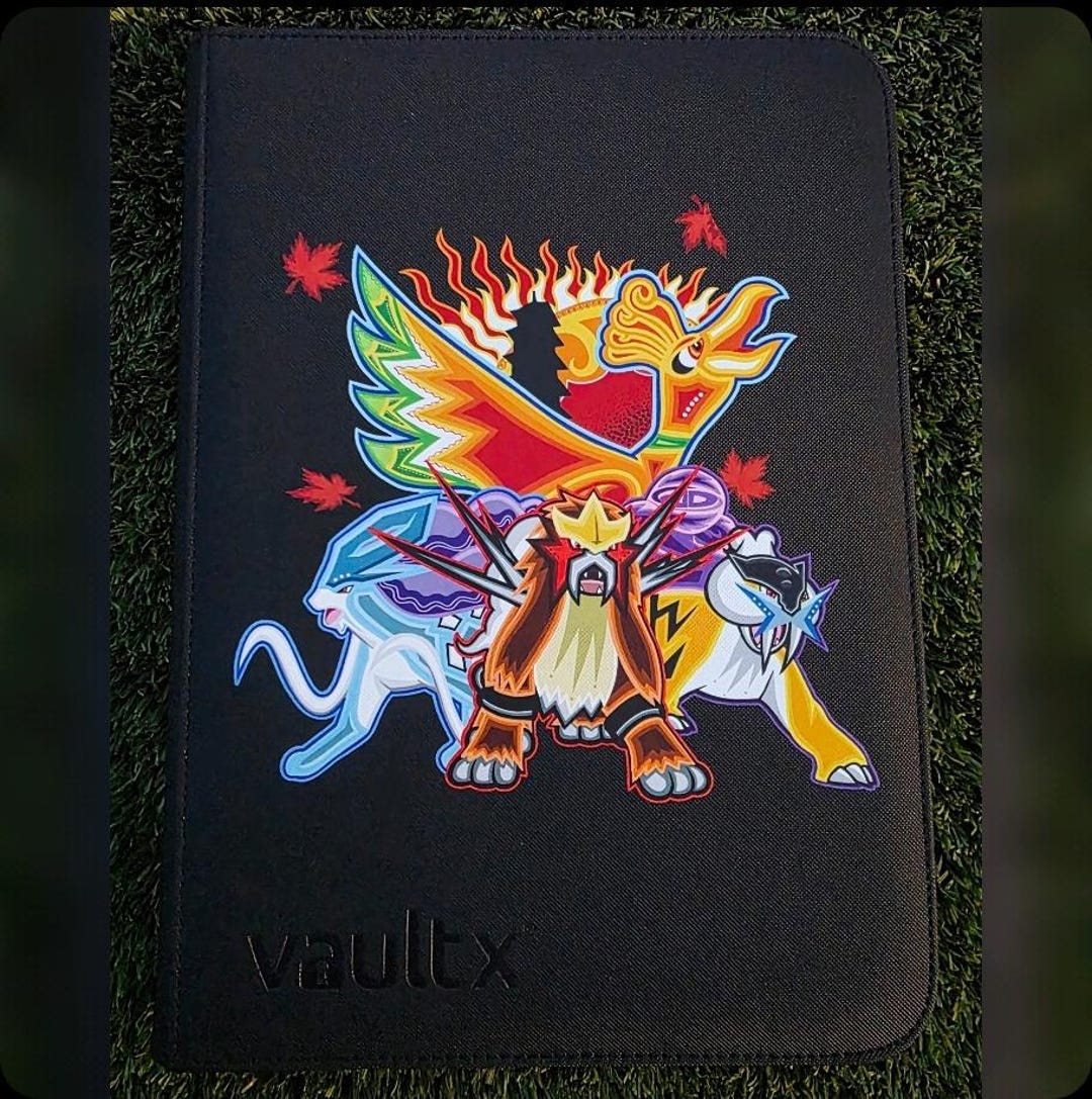 Ho-oh & Legendary Beasts Custom 9 Pocket Card Binder - Etsy