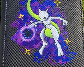 Shiny Mewtwo Custom Vaultx 4 Pocket Card Binder
