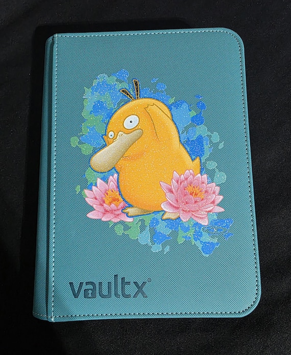 Psyduck Glitter Custom 4 Pocket TCG Card Teal Binder - Etsy
