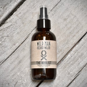 Wild Man Beard Wash THE NIHILIST Unscented Beard Soap Shampoo - 120ml // 4oz