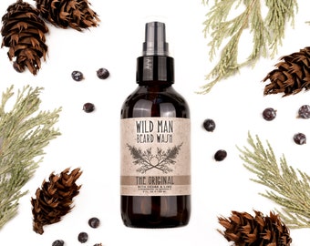 Beard Wash Soap Wild Man - THE ORIGINAL - Grooming Gift For Dad - 4oz // 120ml