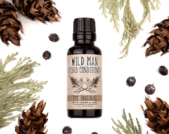 Wild Man Beard Oil Conditioner - THE ORIGINAL - 1oz // 30ml - Mens Gift Grooming