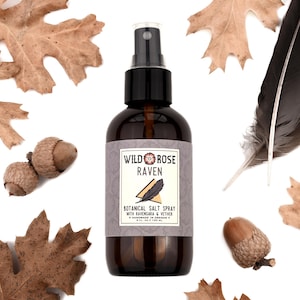 RAVEN Botanical Salt Spray Hair Texturizer - with Ravensara & Vetiver - 4oz // 120ml