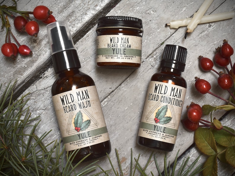 Mens Beard Grooming Gift Set THREE PACK Beard Oil Conditioner Etsy UK