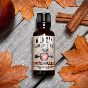 Wild Man Beard Oil Conditioner - WINDFALL -  30ml // 1oz