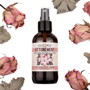 ATTUNEMENT Nourishing Facial Toner with Carrot & Rose Geranium 120ml // 4oz image 1