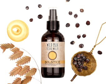 Wild Man Beard Wash - SOLSTICE - Beard Soap Shampoo - 120ml // 4oz Grooming