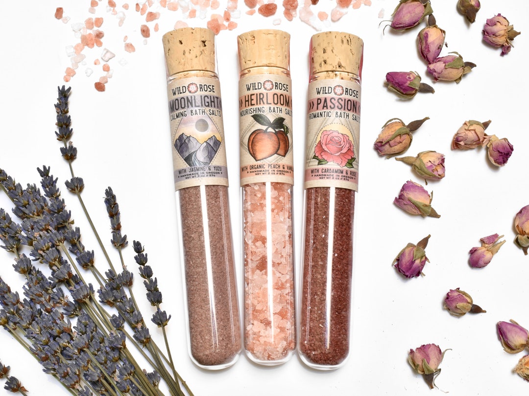 Bath Salt Sampler Set PASSION HEIRLOOM MOONLIGHT Self Care Etsy