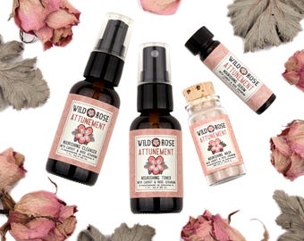 ATTUNEMENT Gift Set - Nourishing Botanical Skin Care with Carrot and Rose Geranium