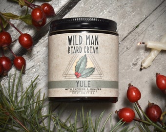 Wild Man Beard Cream Balm - YULE - 114g // 4oz - Grooming Mens Gift