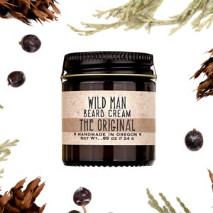 Beard Cream Balm - Wild Man - THE ORIGINAL - 1oz // 28g - Grooming Mens Gift