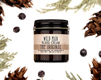 Beard Cream Balm - Wild Man - THE ORIGINAL - 1oz // 28g - Grooming Mens Gift