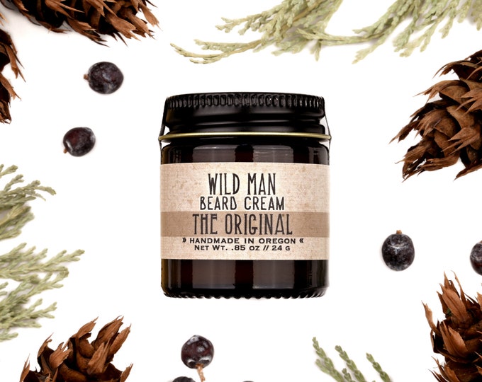 Beard Cream Balm - Wild Man - THE ORIGINAL - 1oz // 28g - Grooming Mens Gift