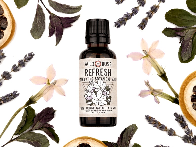 REFRESH Stimulating Facial Serum with Jasmine & Peppermint 30ml // 1oz image 1