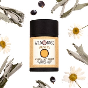 SOLSTICE Botanical Dry Shampoo - with Spearmint & Juniper - .5oz // 14g