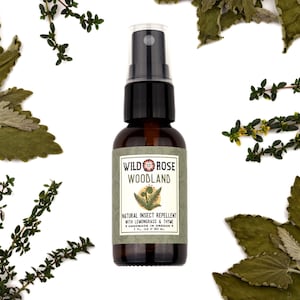 WOODLAND Natural Insect Repellent - with Lemongrass and Thyme - 1oz // 30ml