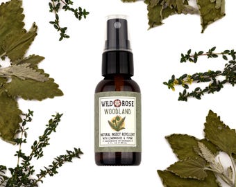 Repelente natural de insectos WOODLAND - con limoncillo y tomillo - 1 oz // 30 ml