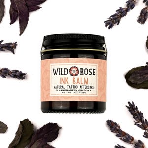 INK BALM Natural Tattoo Aftercare - with Lavender and Peppermint  1oz // 28g