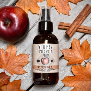 Wild Man Beard Wash - WINDFALL - Beard Soap Shampoo - 120ml // 4oz Grooming