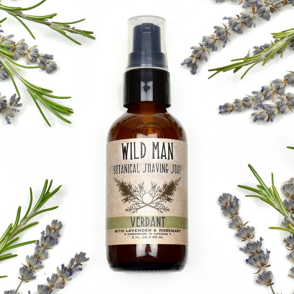 Wild Man Botanical Shaving Soap - Verdant - 2oz // 60ml