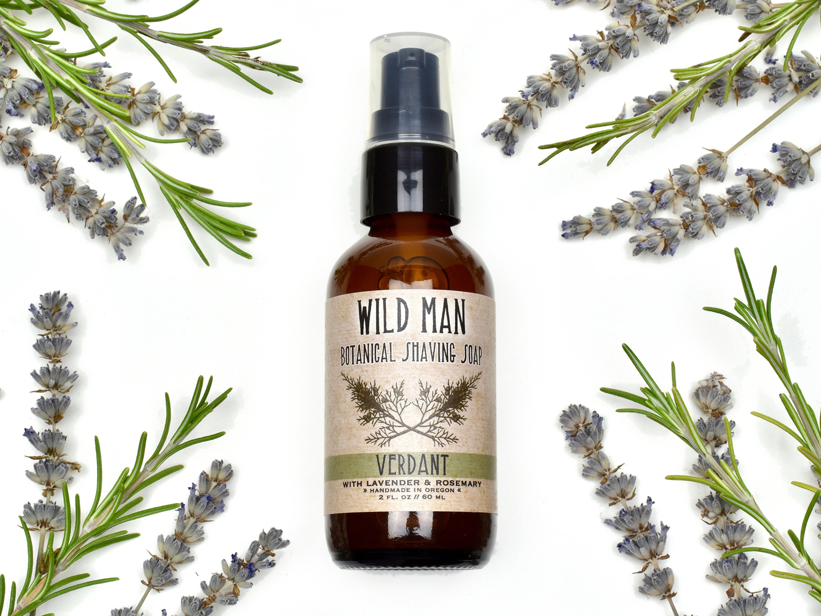 Wild Man Botanical Shaving Soap - Verdant - 2oz 60ml