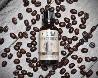 Wild Man Beard Oil Conditioner - DARK ROAST - 30ml // 1oz