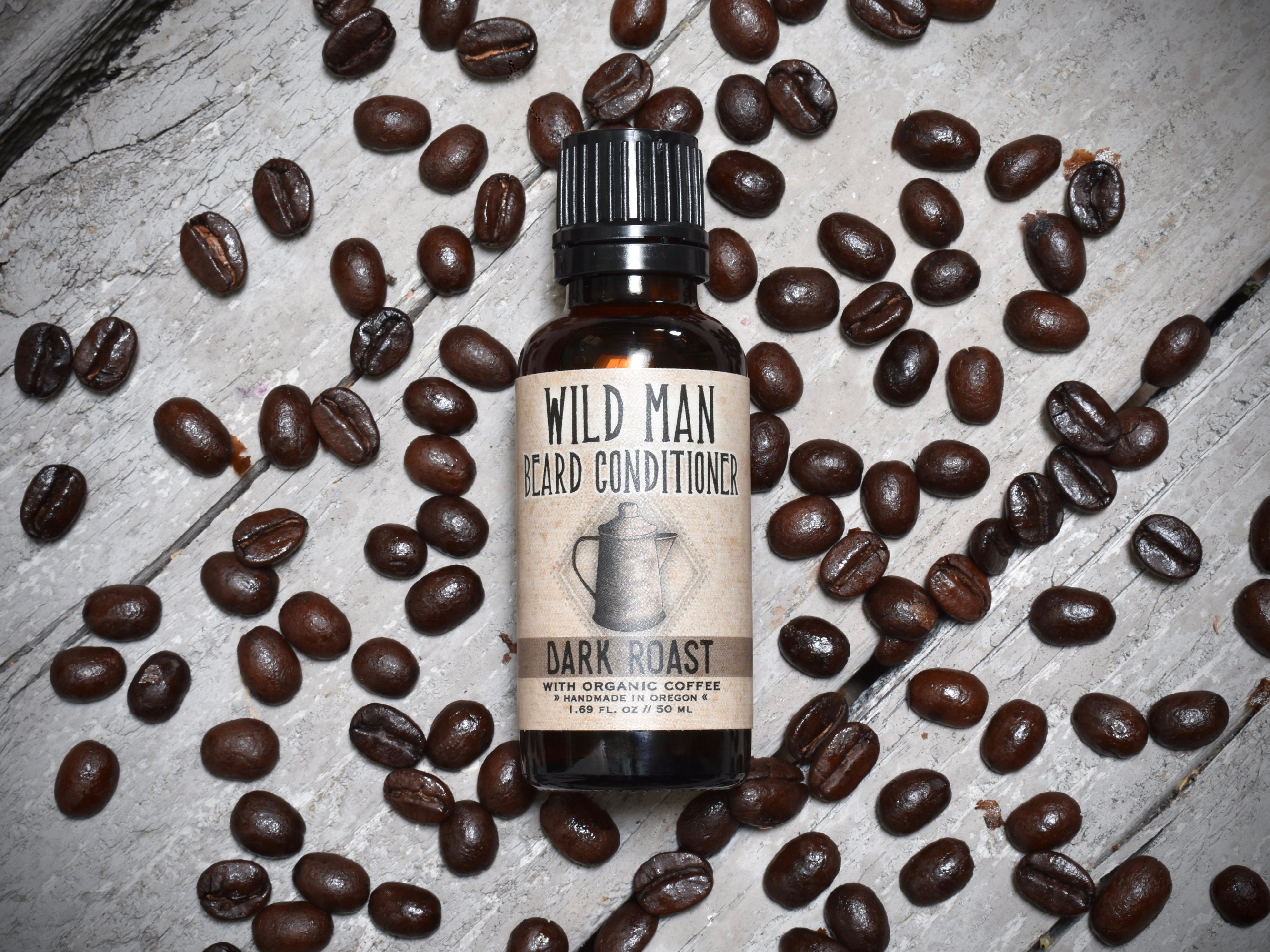 Wild Man Beard Oil Conditioner - DARK ROAST - 30ml // 1oz