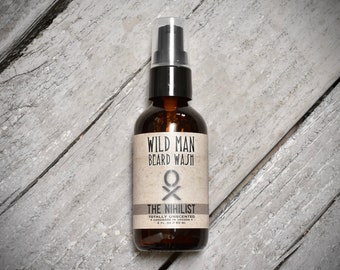 Wild Man Beard Wash THE NIHILIST Unscented Beard Soap Shampoo - 60ml // 2oz