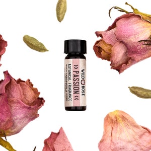 PASSION Botanical Fragrance Perfume - with Rose and Cardamom - 1 Dram // 3.7ml