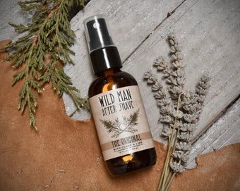 Mens Natural AFTER SHAVE Wild Man Natural Toner Grooming Gift 60ml // 2oz