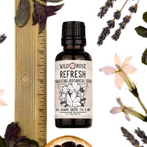 REFRESH Stimulating Facial Serum with Jasmine & Peppermint 30ml // 1oz image 2