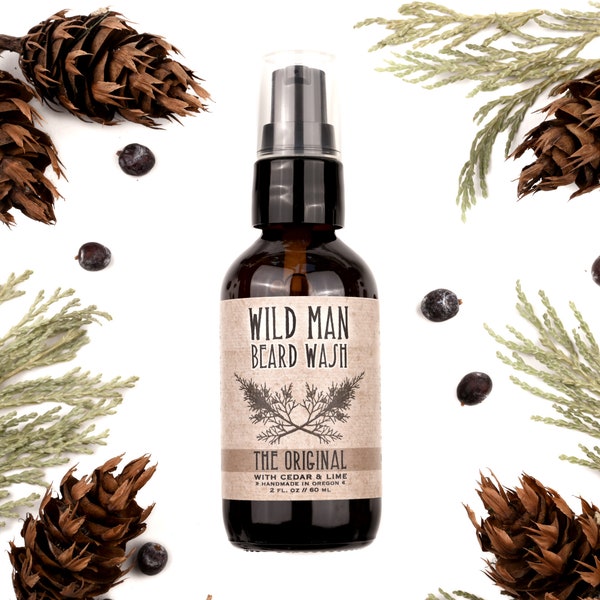 Wild Man Beard Wash - THE ORIGINAL - Beard Soap Shampoo - 2oz // 60ml