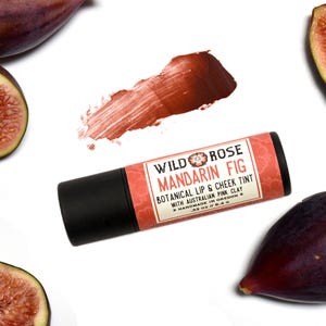 MANDARIN FIG Botanische Lippen- und Wangentönungstube - 0,33 Unzen organisches Make-up biologisch abbaubare Tube