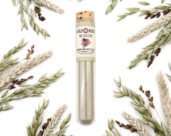 MEADOW Invigorating Bath Salts - with Matcha and Lemongrass - 2oz Tube