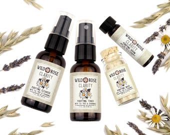 CLARITY Gift Set - Purifying Botanical Skin Care with Chamomile and Tea Tree