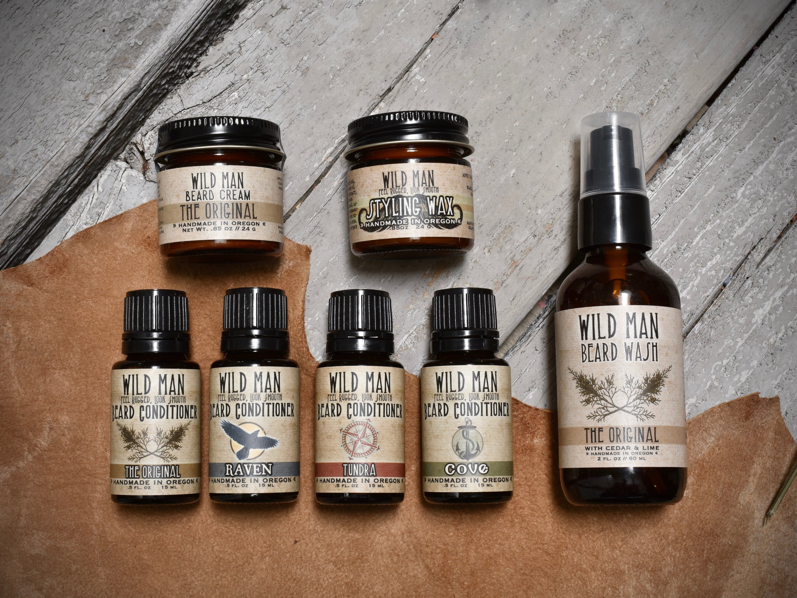 Mens Beard Grooming Gift Set WILD MAN Luxury Beard Care Etsy