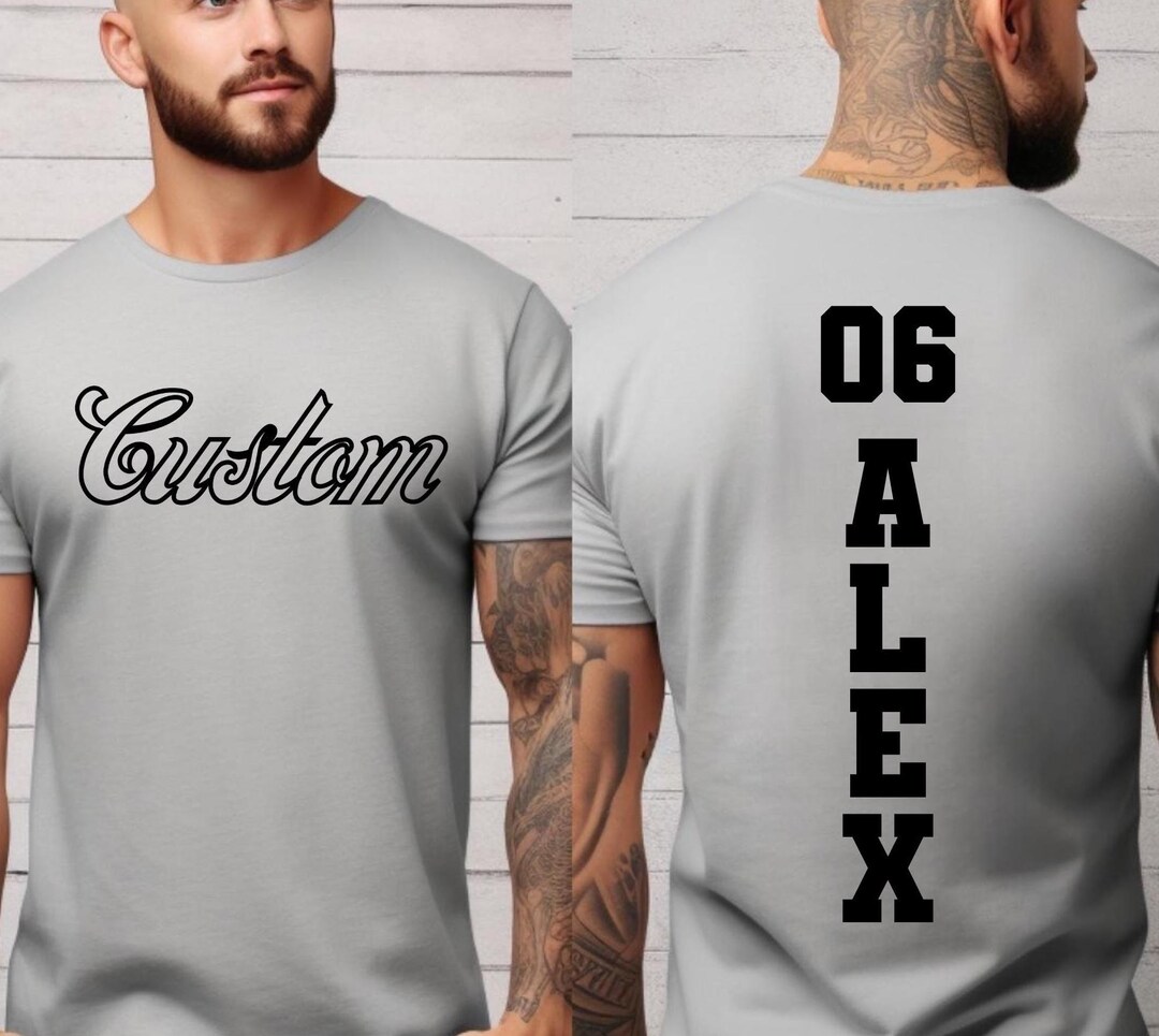 Custom Performance T-shirt, Dry Fit Shirt, Custom Sports Shirt, Front ...