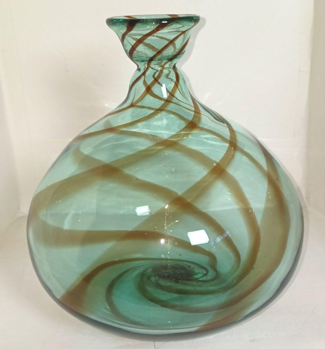 Blenko Swirl Vase - Etsy