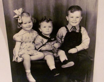 Vintage Brothers and Sister Photo
