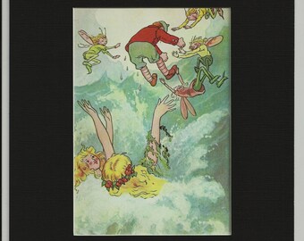 Fairies  Matted Book Page