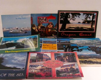 Cartes postales vintages de l'Oregon, de la Géorgie et du Mississippi