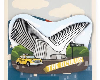 Oculus Wooden Magnet – New York City Souvenir