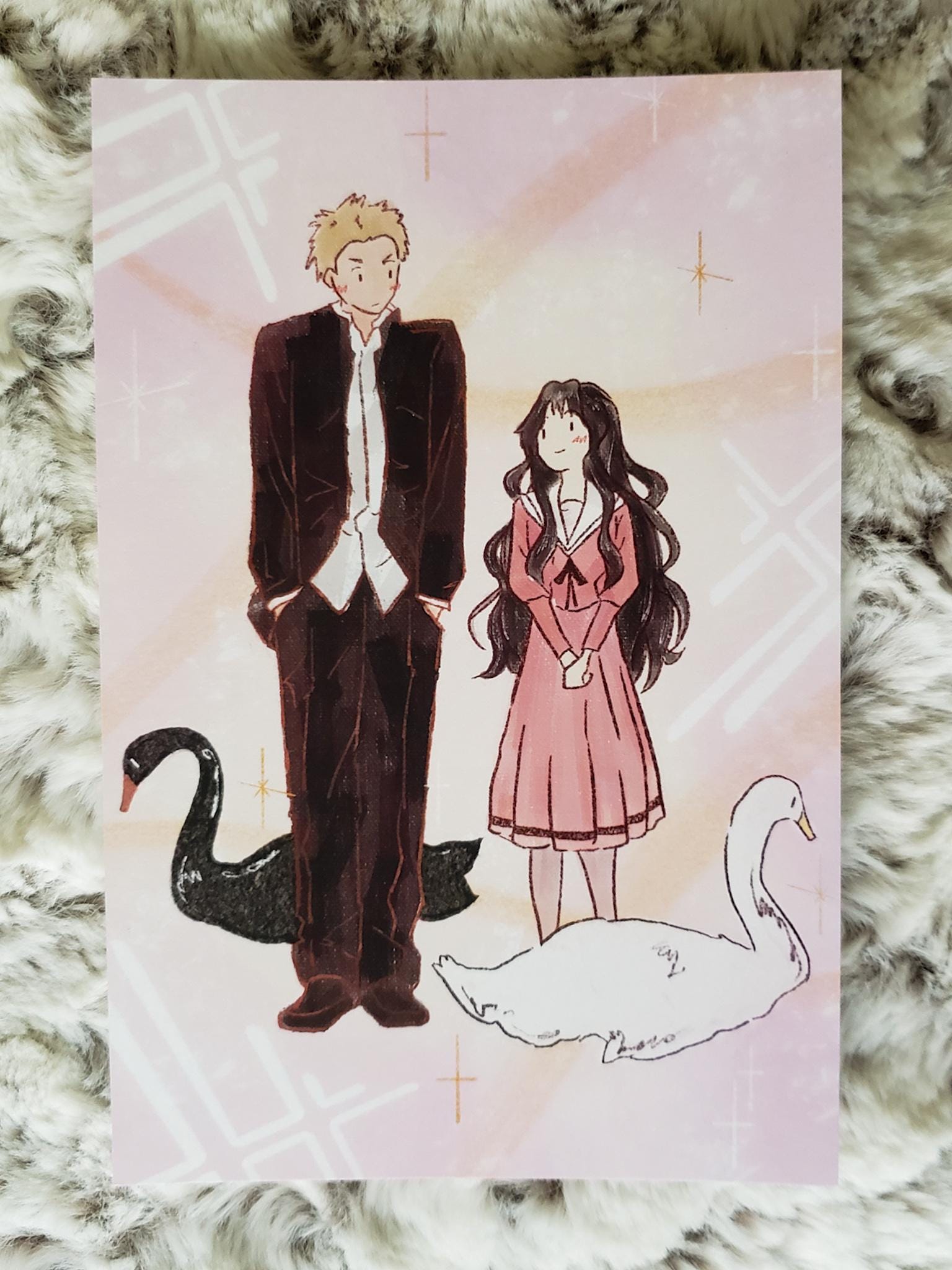 The Fragrant Flower Blooms With Dignity | Anime Couple Print