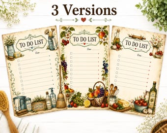 Vintage Italian To Do List. Check List.Daily Planner