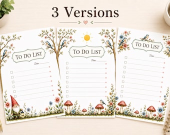 Mushroom Garden To Do List. Daily Tracker.Checklist