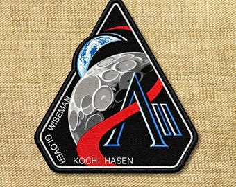 Artemis II Patch, NASA Retro Patch, Space Logo, Gift for Space Lovers