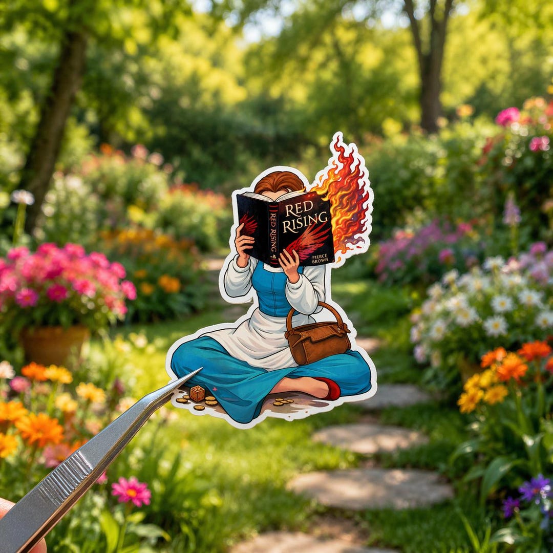 Red R Rising Sticker Red Rising Sticker, Hail Reaper, Princess Reading Book Sticker, Sevro ...