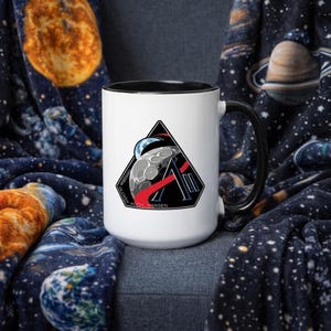 Artemis II Mug, NASA Retro Mug, Space Logo, Gift for Space Lovers